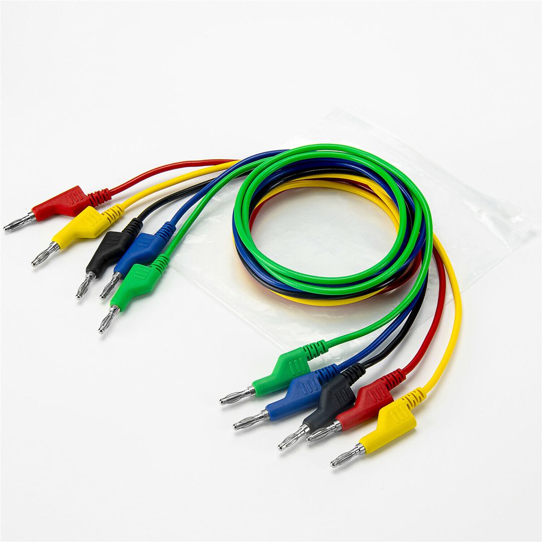  P1036 5 RENKLİ 1 METRE 1000V - 19A MULTIMETRE TEST UÇLARI KABLO KİTİ