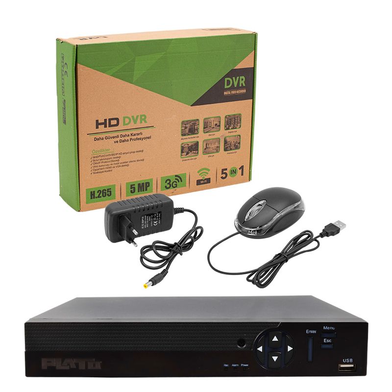  PLATO PL-21064 6IN1 8 KANAL 1080N DVR KAYIT CİHAZI (5 MP DESTEKLİ) (H265)