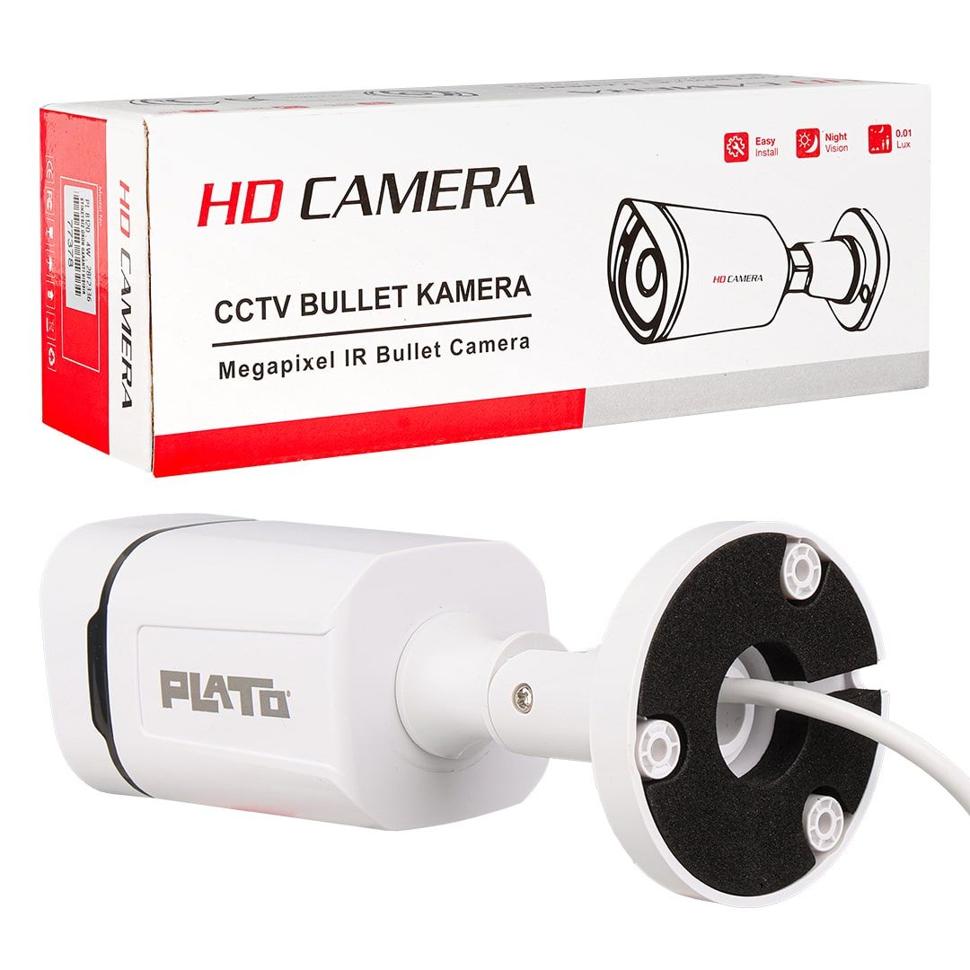  PLATO PL-23840 2MP 4 WARM LEDLİ 3.6 MM GECE RENKLİ GÖRÜŞ PLASTİK KASA AHD BULLET KAMERA