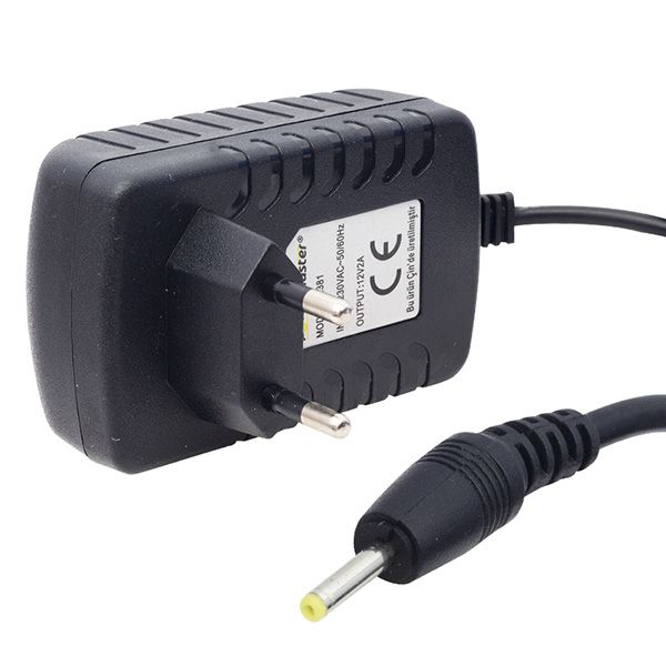  POWERMASTER 12 VOLT 2 AMPER TABLET PC ADAPTÖRÜ 2.5*0.7 İNCE UÇLU  *FULLY O-1611H