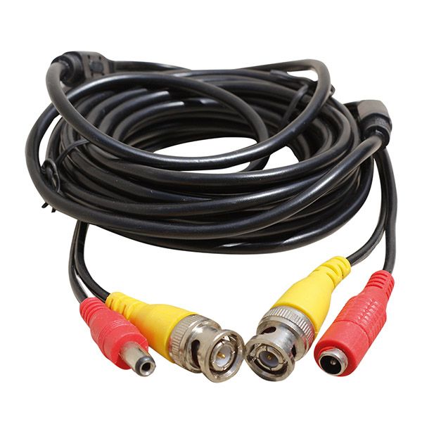  BNC-BNC KABLO+POWER KABLO DİŞİ-ERKEK JACKLI 20 METRE HAZIR KAMERA KABLOSU