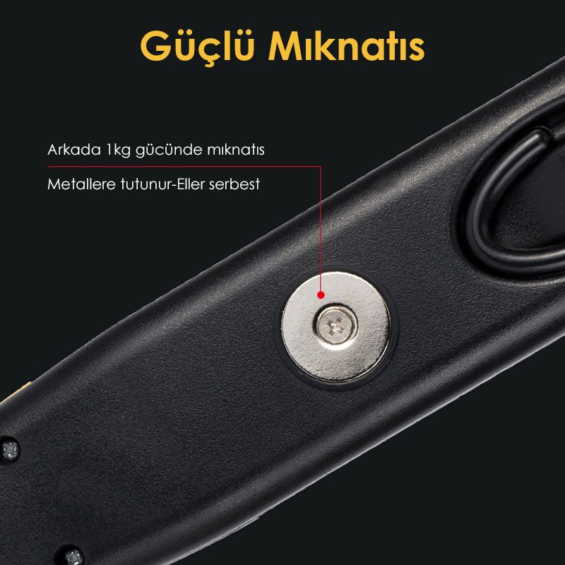  POWERMASTER PM-14905 220 VOLT 7 METRE KABLOLU 100 LEDLİ SEYYAR ÇALIŞMA LAMBASI