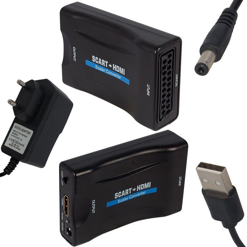  POWERMASTER PM-18588 SCART TO HDMI ÇEVİRİCİ ADAPTÖR 1080P-720P