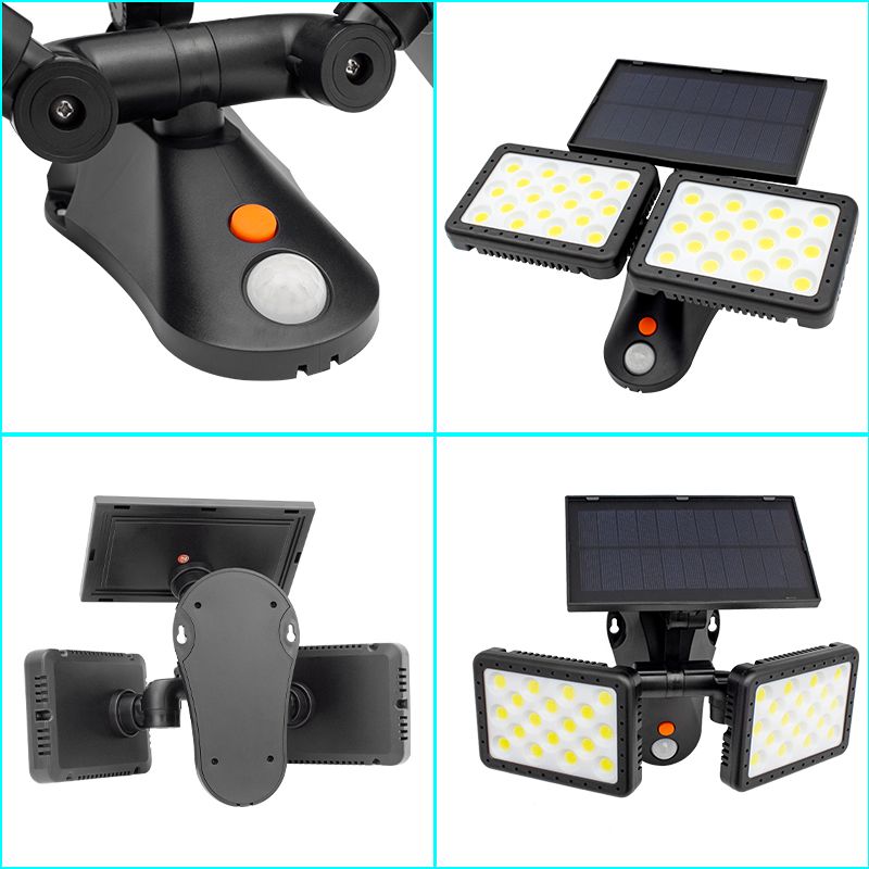  POWERMASTER W770B SENSÖRLÜ 36 COB LEDLİ SOLAR AYDINLATMALI DUVAR LAMBASI