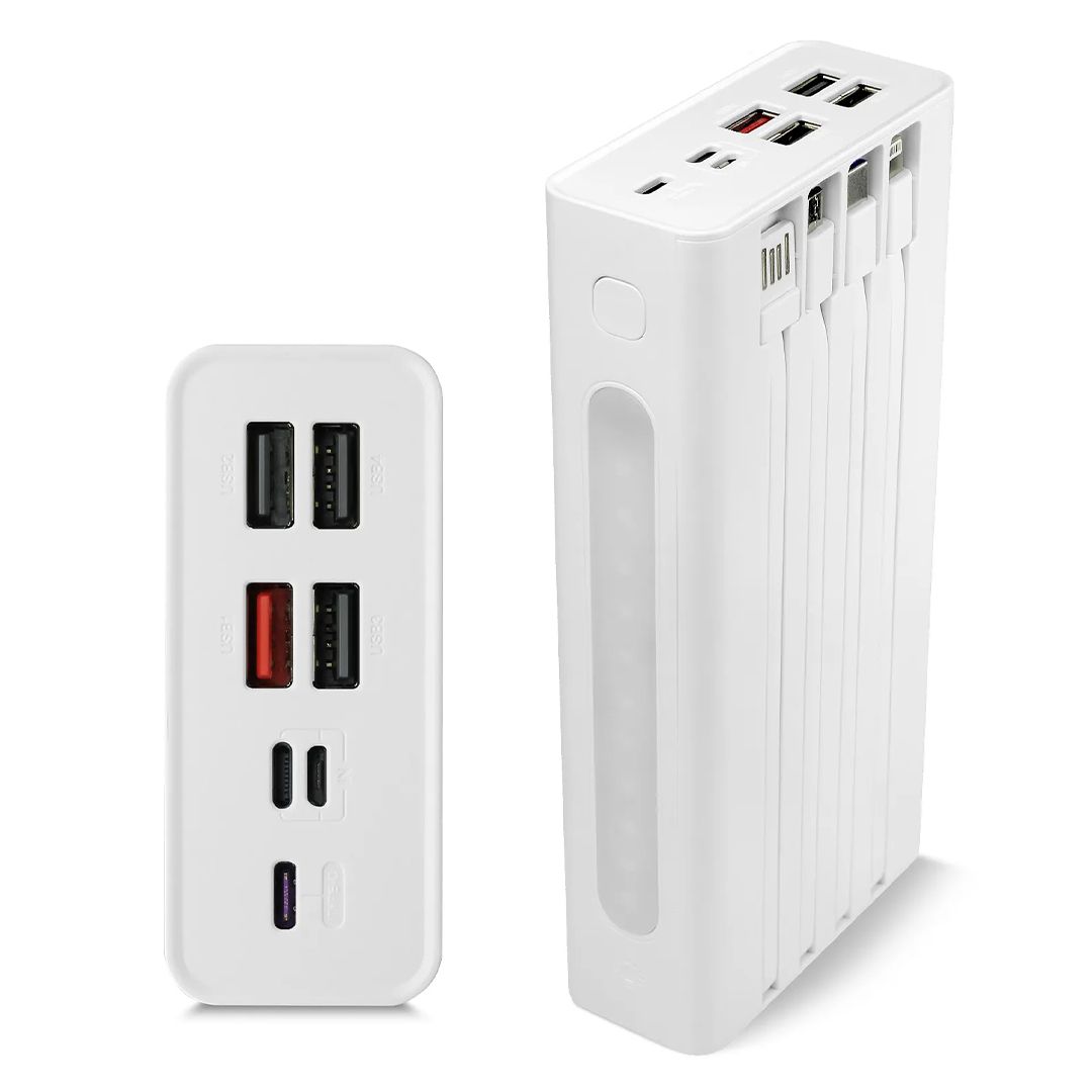  POWERWAY QC30S 30000 MAH DİJİTAL GÖSTERGELİ KENDİNDEN KABLOLU POWERBANK