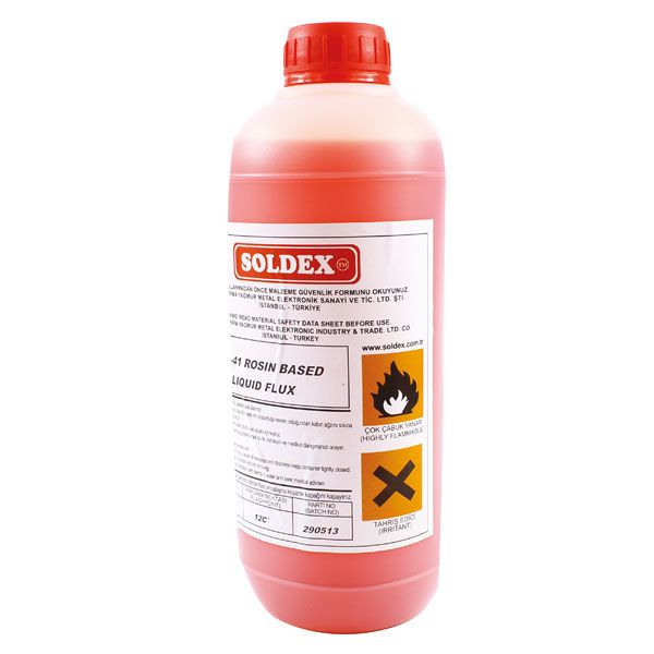  FLUX SOLDEX ASR-41 (KIRMIZI RENK) 1LT  KÖPÜREBİLİR SIVI FLUX