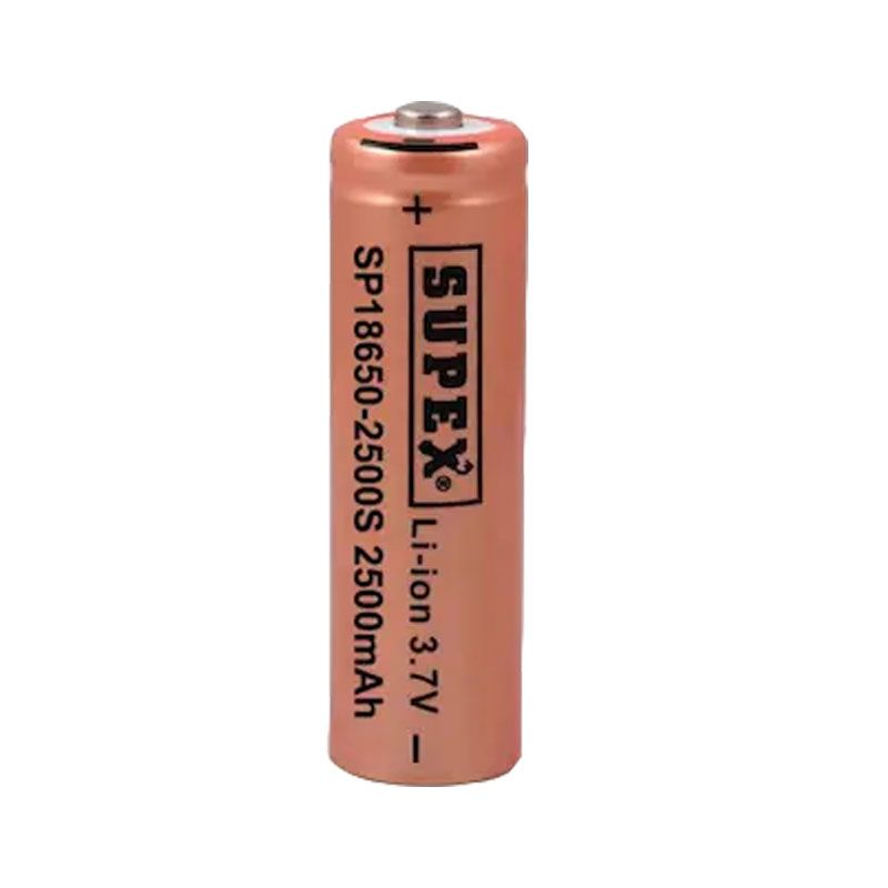  SUPEX 18650-2500S 3.7V 2500 MAH BAŞLI LI-ION PİL