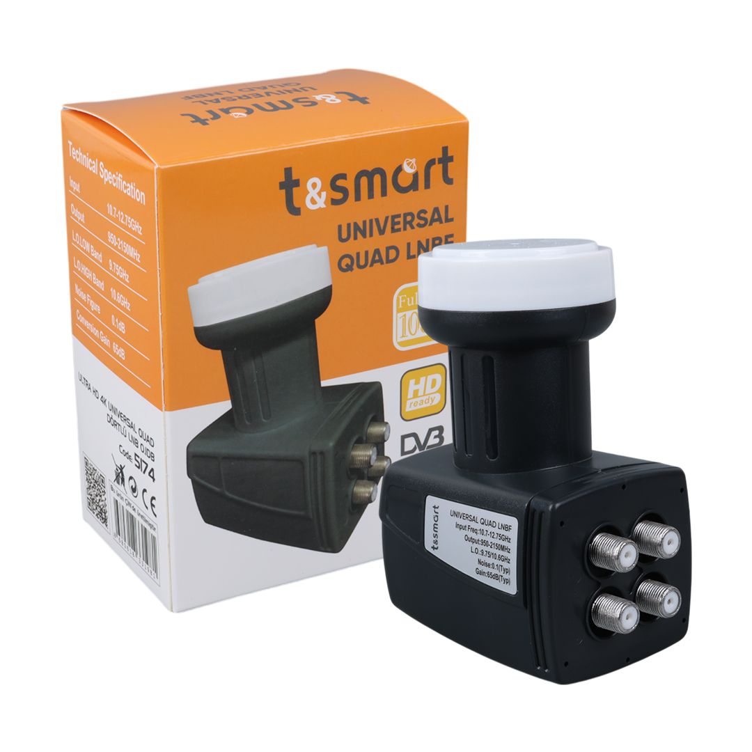  TSMART 0.1DB ULTRA HD 4K UNIVERSAL QUAD DÖRT ÇIKIŞLI LNB