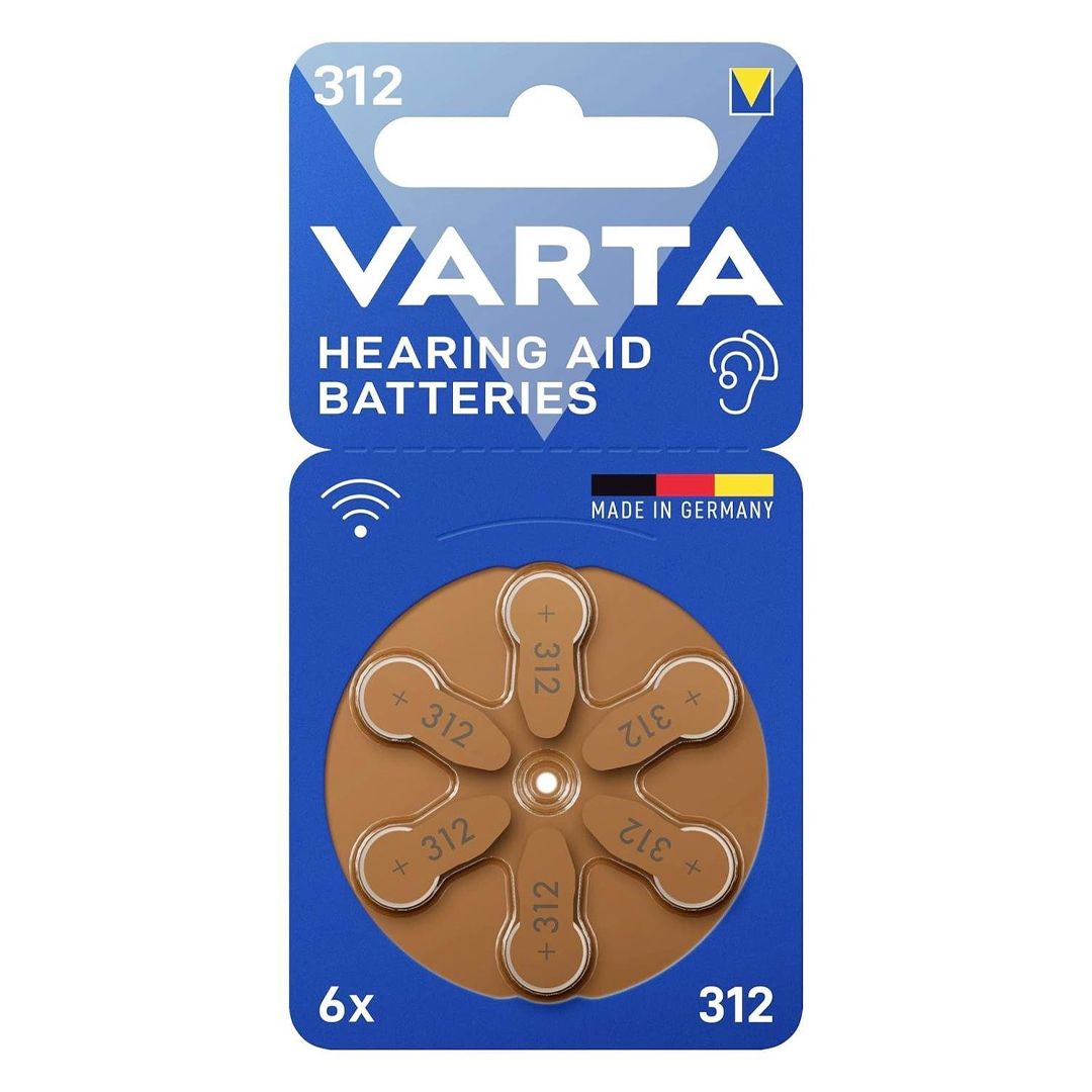  VARTA 312 NO KULAKLIK PİLİ 6LI PAKET