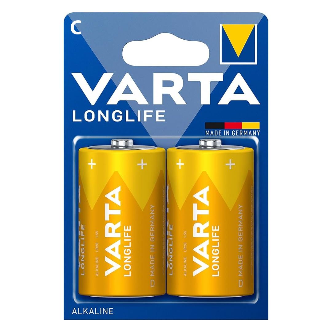 VARTA LONGLIFE POWER ALKALİN ORTA BOY C PİL 2Lİ PAKET FİYAT