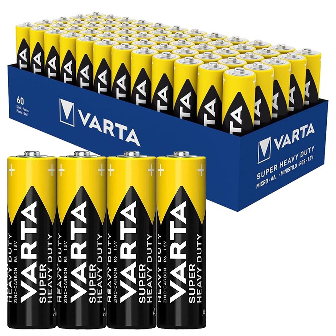VARTA SUPER HEAVY DUTY ÇİNKO AA KALIN KALEM PİL (60'LI PAKET)