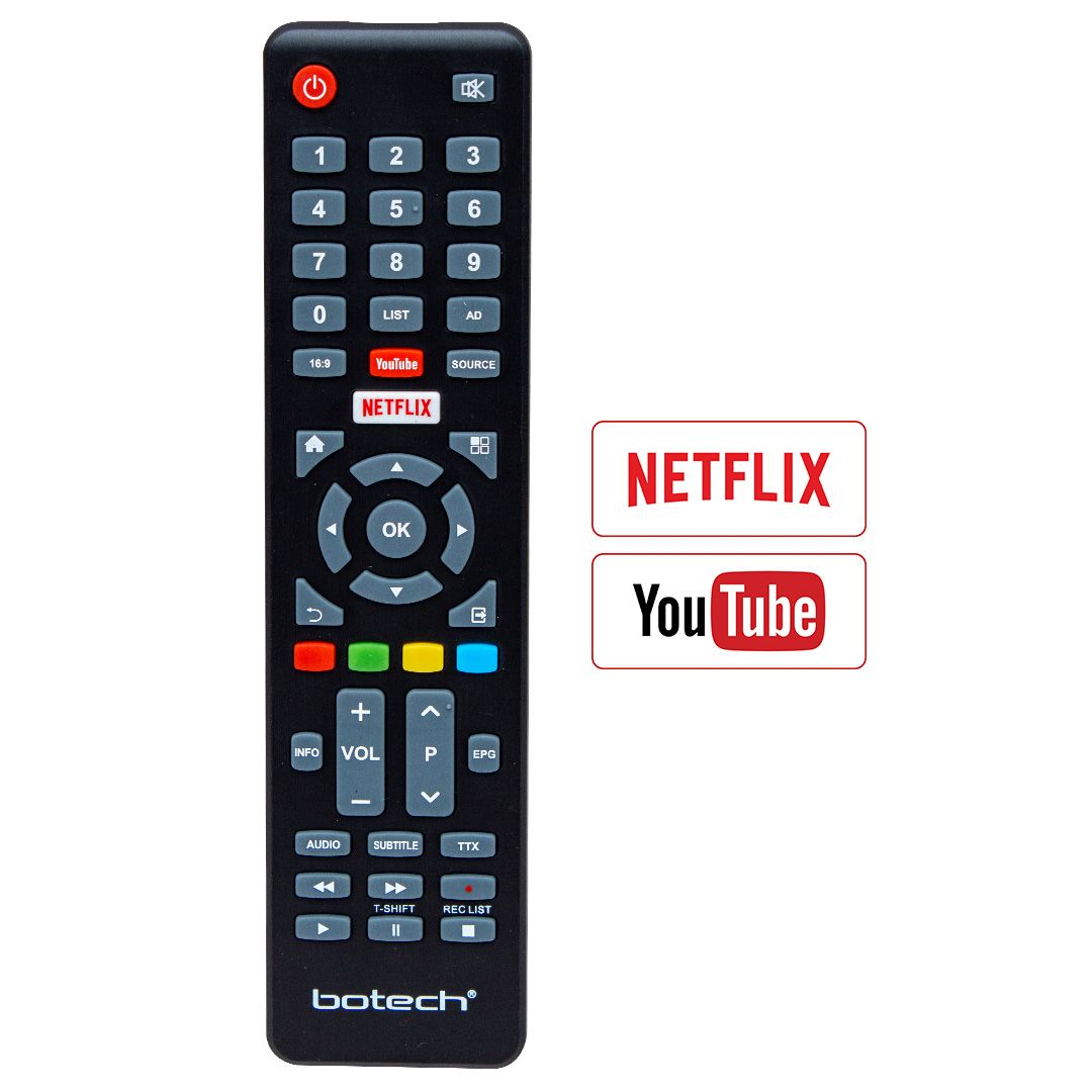 WEKO KL BOTECH NETFLIX-YOUTUBE TUŞLU LCD-LED TV KUMANDA (7601-32Y022-0044BEH1-YDX07601RA0-19A1100073)