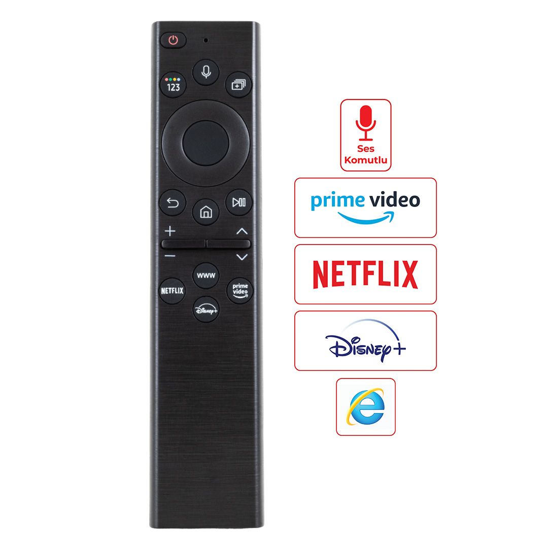 WEKO KL SAMSUNG NETFLIX-PRIME VIDEO-DISNEY+ TUŞLU SES KOMUTLU LCD-LED TV KUMANDA