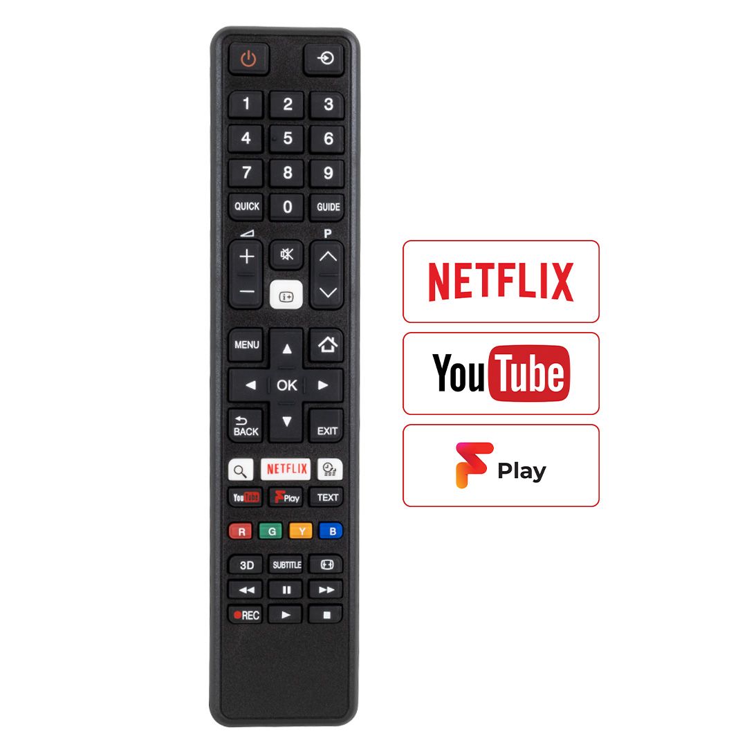 WEKO KL TOSHIBA CT-8069 NETFLIX*YOUTUBE TUŞLU SİYAH LCD/LED TV KUMANDA