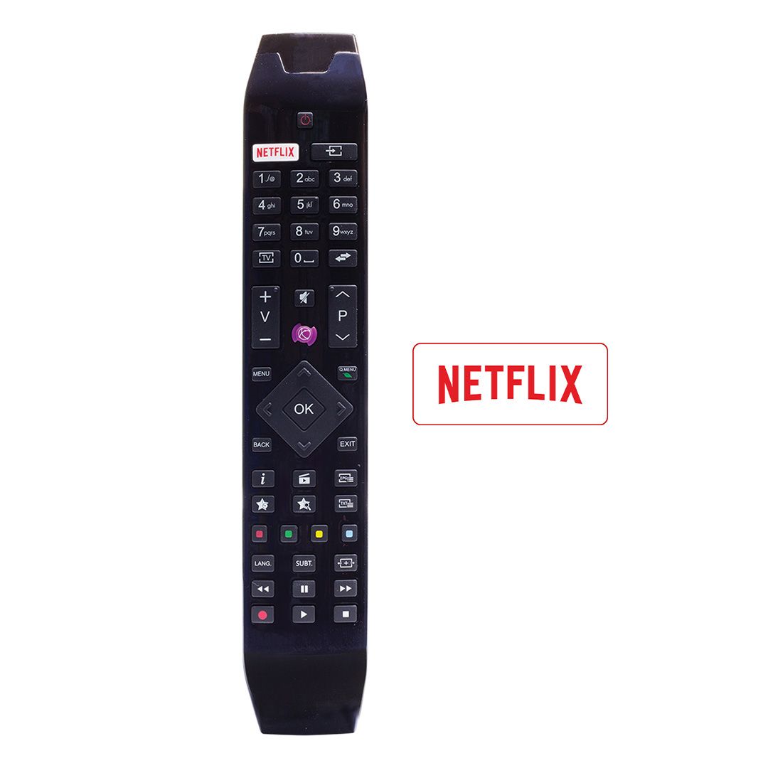 WEKO KL VESTEL NETFLIX-MOR TUŞLU YENİ ÜSTÜ CAMLI-HITACHI RC 49141 LED TV KUMANDA (RC49141-30095562)