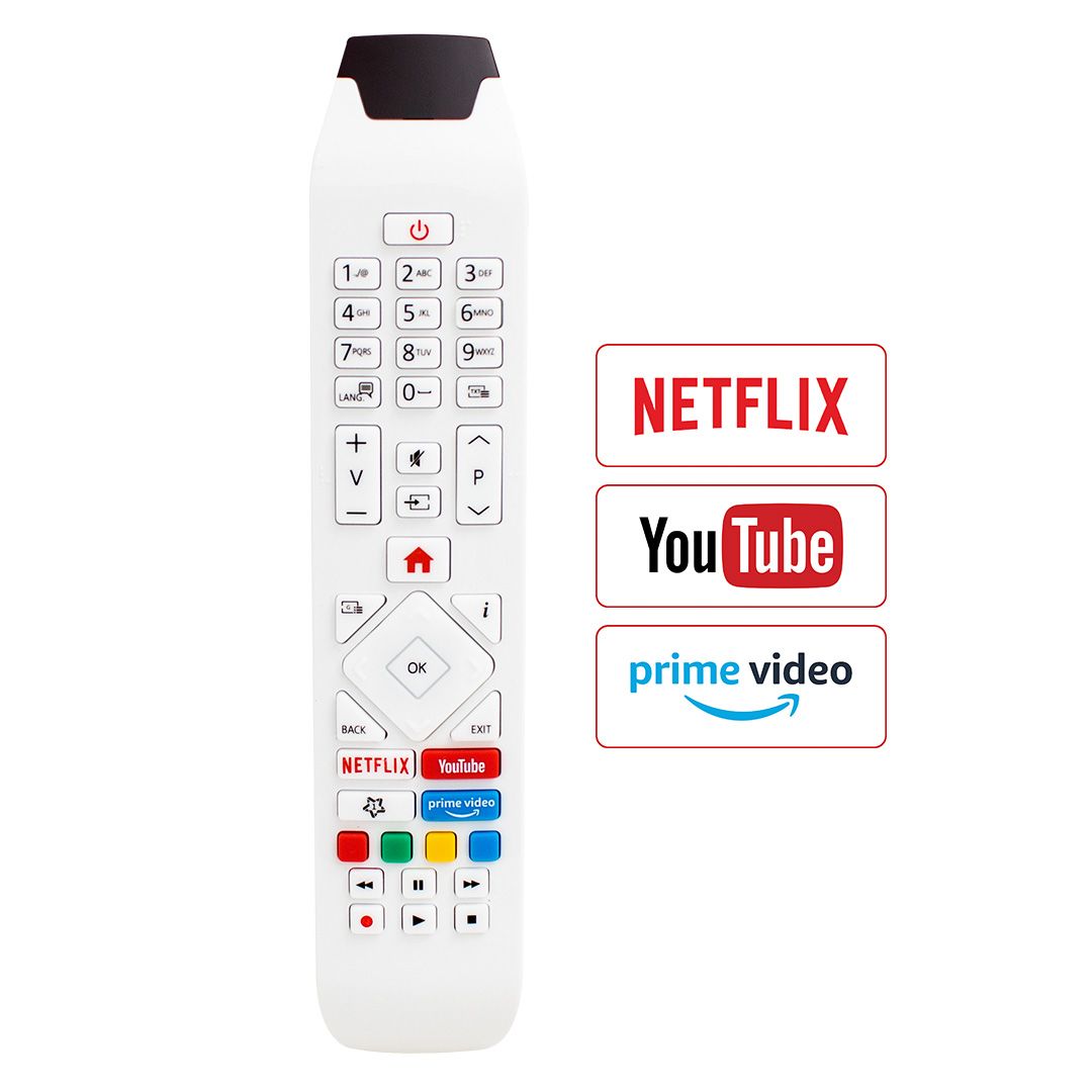 WEKO KL VESTEL RCA343140P YOUTUBE-NETFLIX-PRIME VIDEO TUŞLU LCD-LED TV KUMANDA BEYAZ