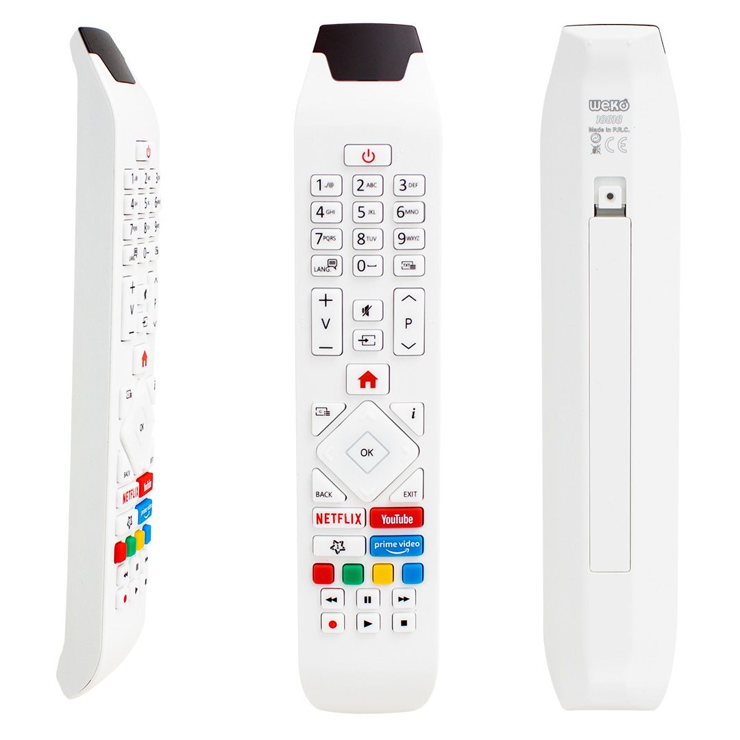  WEKO KL VESTEL RCA343140P YOUTUBE-NETFLIX-PRIME VIDEO TUŞLU LCD-LED TV KUMANDA BEYAZ