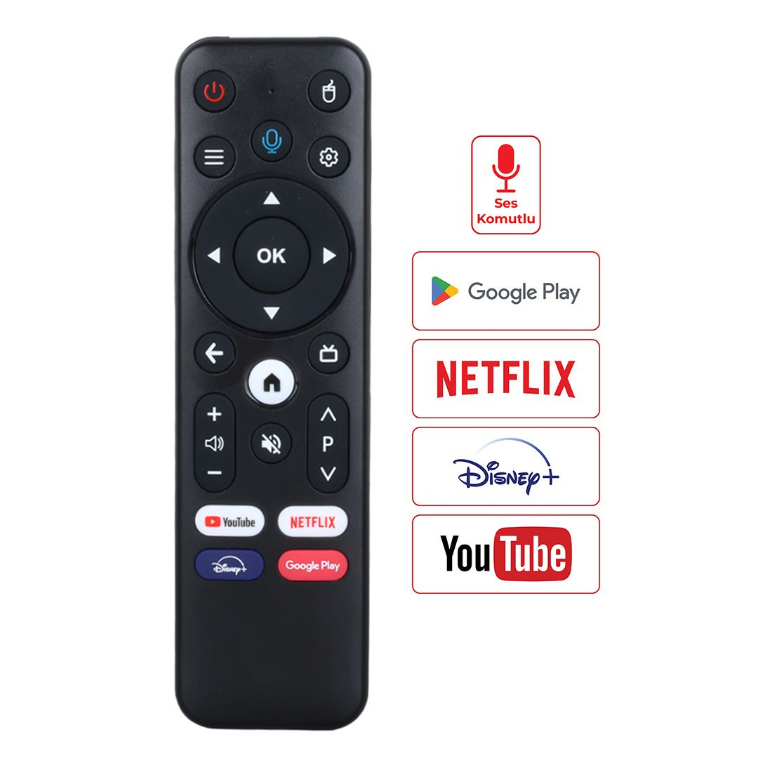 WEKO KR MAGBOX MAGROID H616 4+64 2.4G+5G NETFLIX-YOUTUBE TUŞLU SES KOMUTLU ANDROID BOX KUMANDASI
