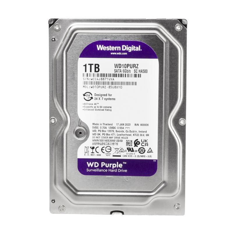  WESTERN DIGITAL PURPLE WD10PURZ 1 TB SATA 6GB/S 7/24 GÜVENLİK HARDDISK