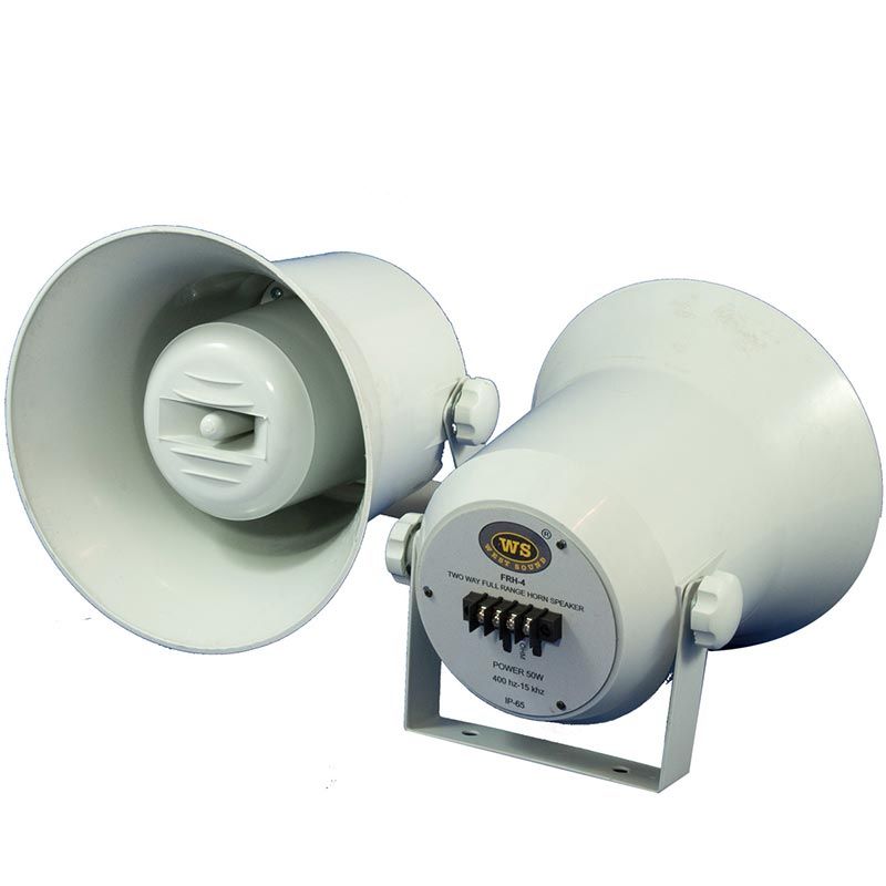  WESTSOUND FRH-4 10 CM 40 WATT IP 65 PLASTİK HORN HOPARLÖR  TRAFOSUZ