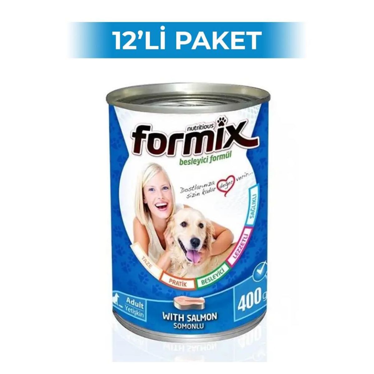 Formix Somonlu Yetişkin Köpek Konservesi 400 gr x 12 Adet