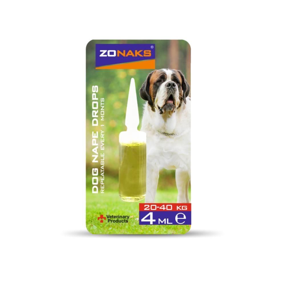 Zonaks Dog Nape Drops Köpekler İçin Deri Bakım Yağı 4 ml / 20-40 Kg