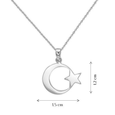  Ay Yıldız Altın Kolye
