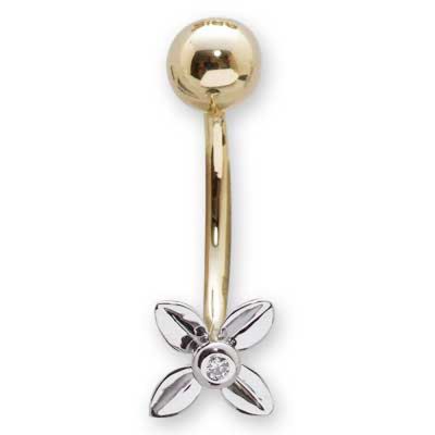 Pırlanta Göbek Piercing