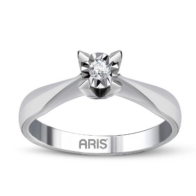  Pırlanta Tektaş Miracle Yüzük (0.45 Ct. Görünüm)