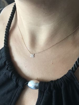  14 Ayar Yonca Altın Kolye