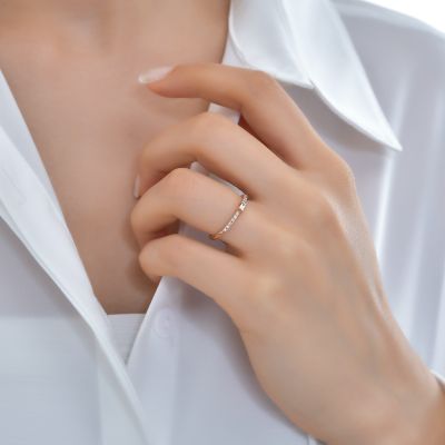  Pırlanta Fantezi Baget Yüzük