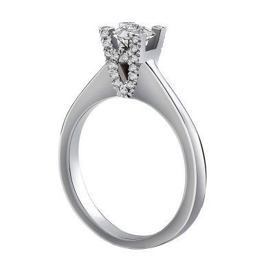  Pırlanta Tektaş Miracle Yüzük (0.25 Ct. Görünüm)