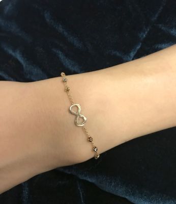 Sonsuzluk Temalı Dorika Altın Bileklik