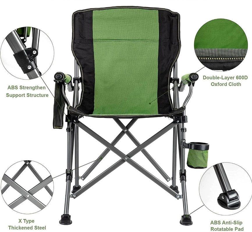  MADFOX Roxy Katlanır Kamp Sandalyesi (Yeşil)