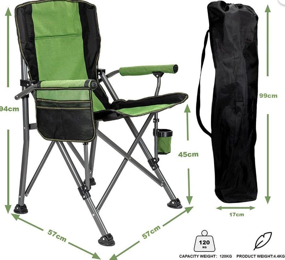  MADFOX Roxy Katlanır Kamp Sandalyesi (Yeşil)