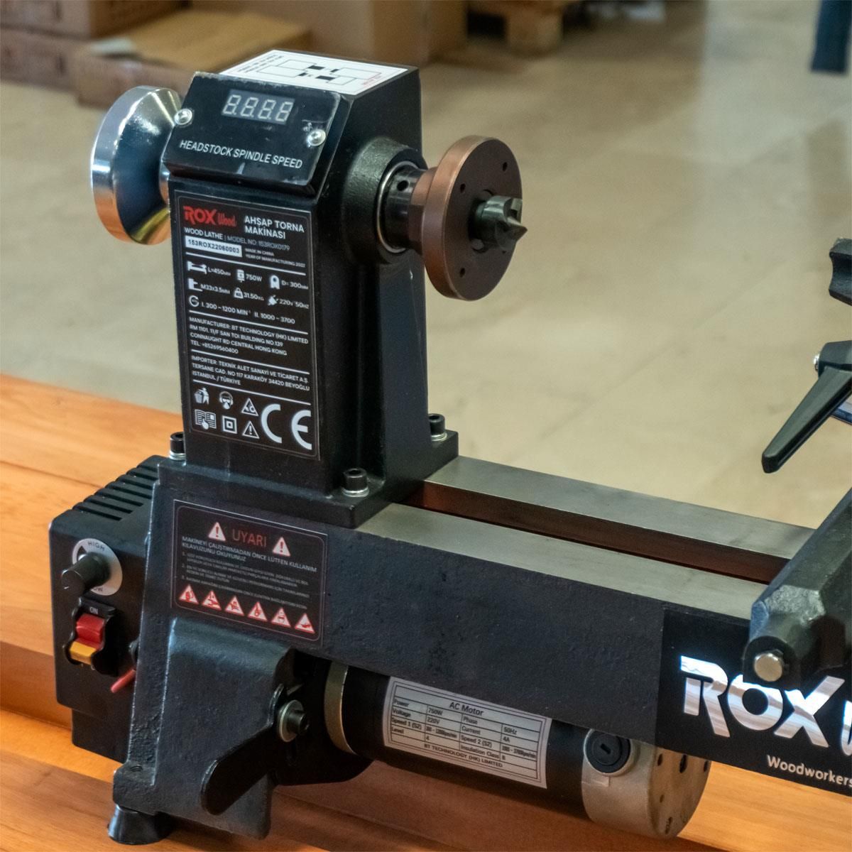  ROX Wood Devir Ayarlı Ahşap Torna Makinası 750 Watt
