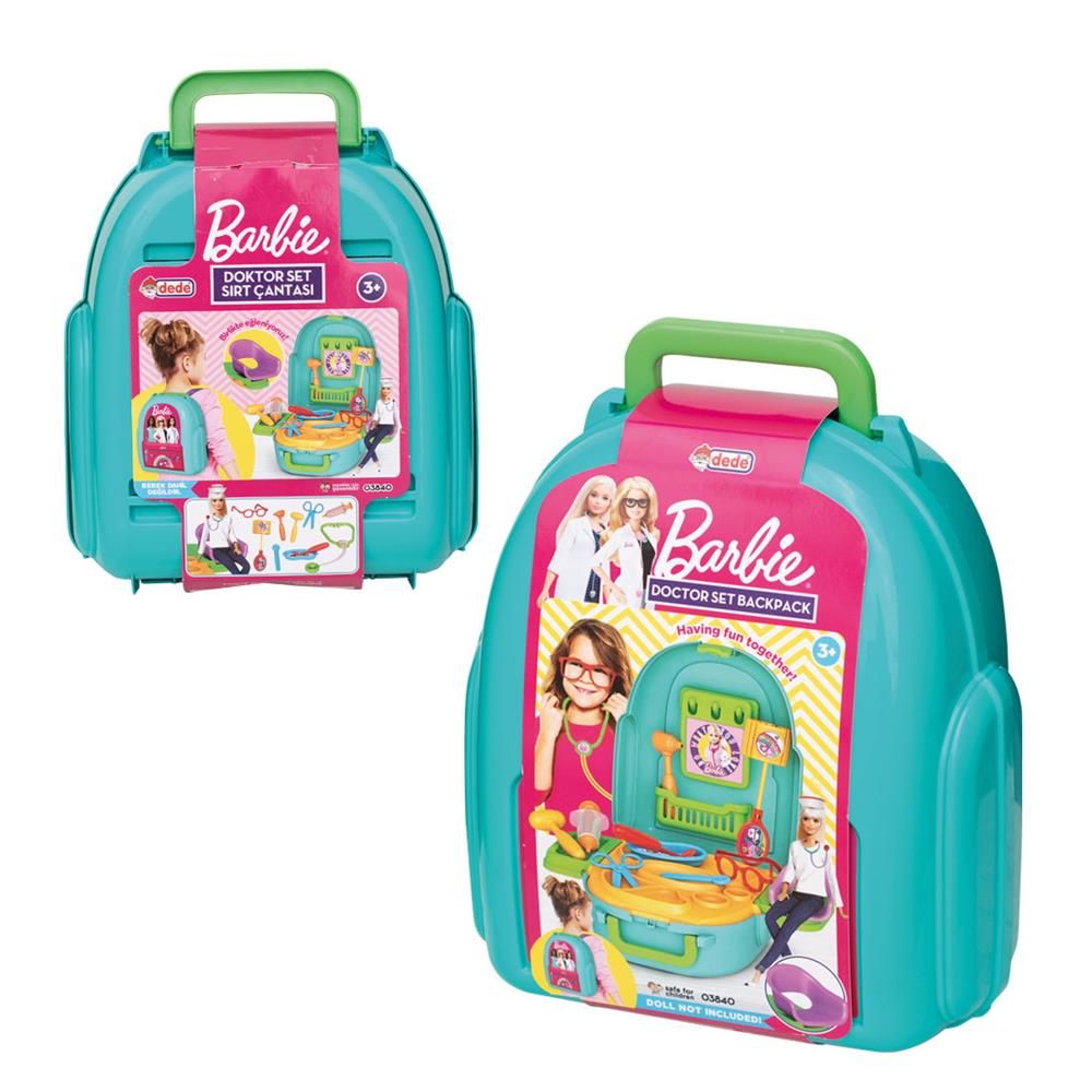  03840 BARBİE DOKTOR SET SIRT ÇANTASI -FEN