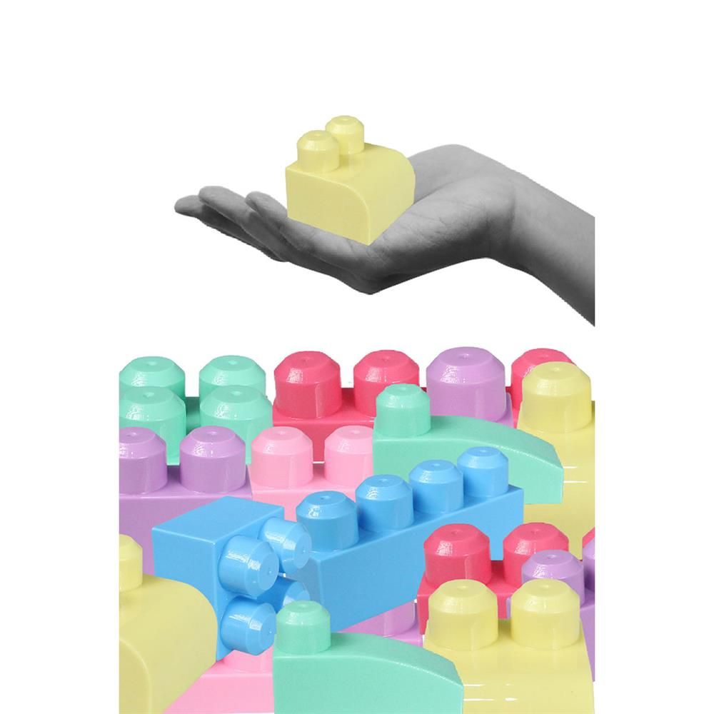  2922 Play Blox Pastel Blok Yapı Oyuncakları 83 Parça ,Kovalı ,1 Yaş ve Üzeri