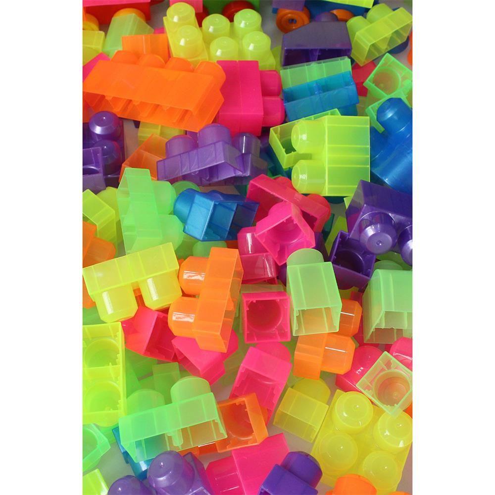  2939 Play Blox Neon Blok Yapı Oyuncakları 83 Parça ,Saklama Çantalı ,1 Yaş ve Üzeri