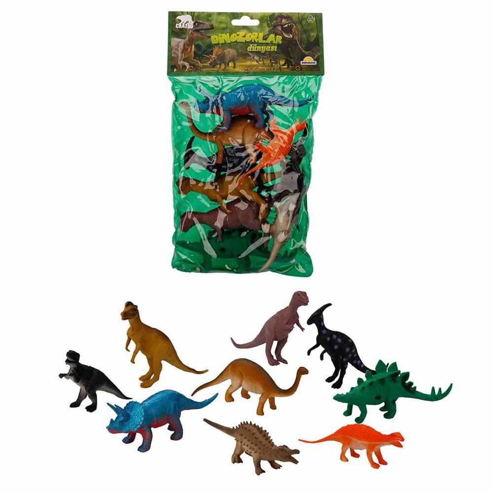 9'lu Dinozor Figür Seti 12-20 cm