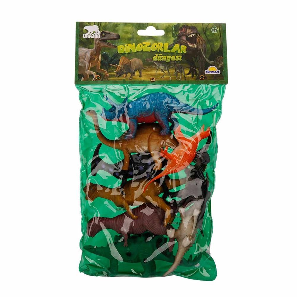  9'lu Dinozor Figür Seti 12-20 cm