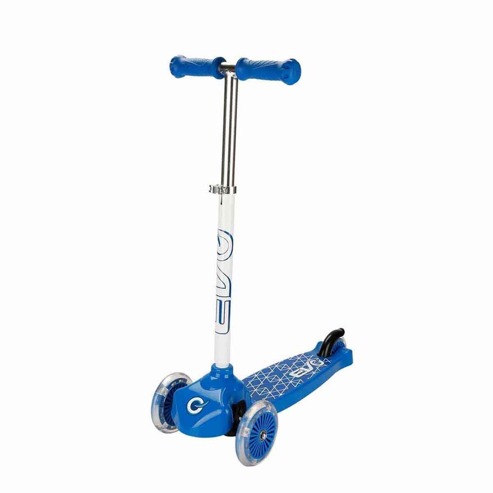  Evo Işıklı 3 Tekerlekli Mavi Scooter