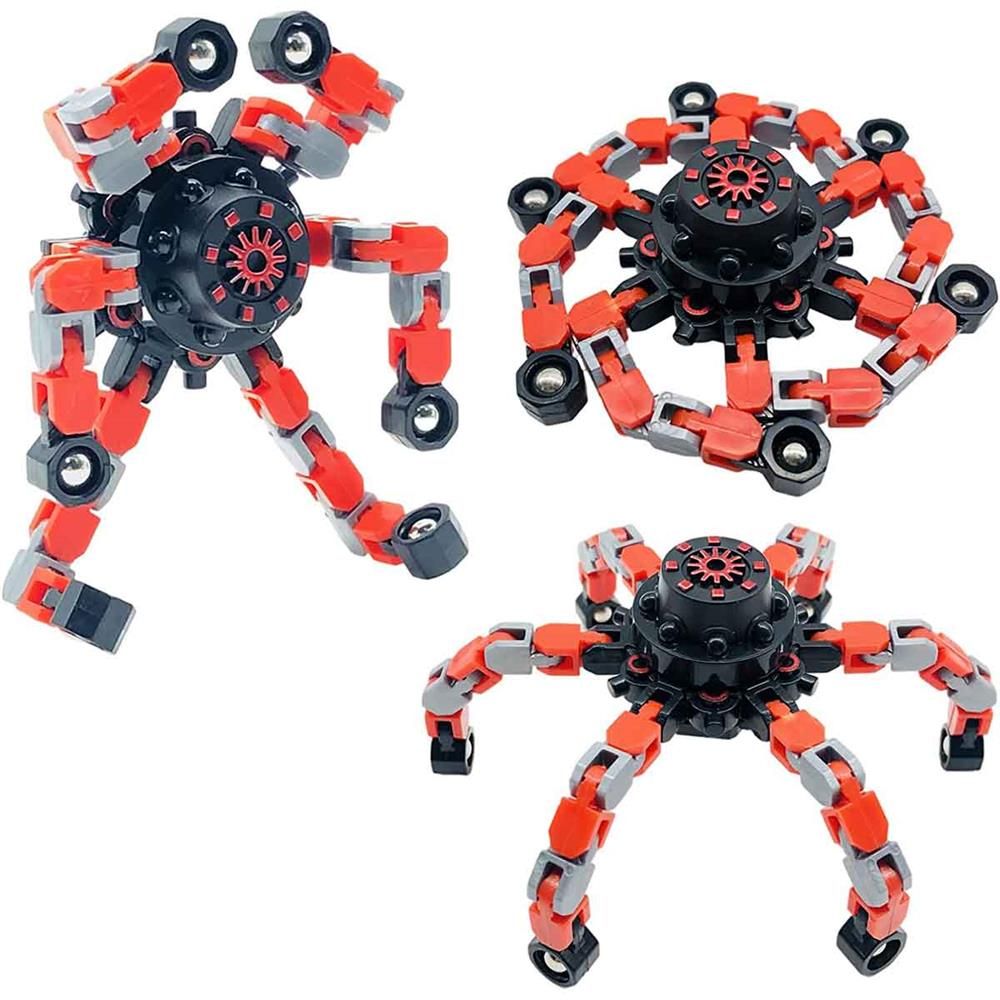  Fidget Spinners Dönüştürülebilir Zincir Robot Oyuncak 1 ADET