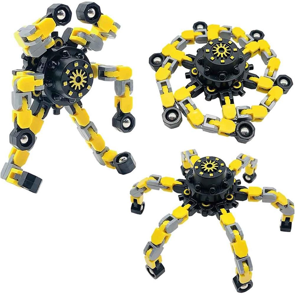  Fidget Spinners Dönüştürülebilir Zincir Robot Oyuncak 1 ADET