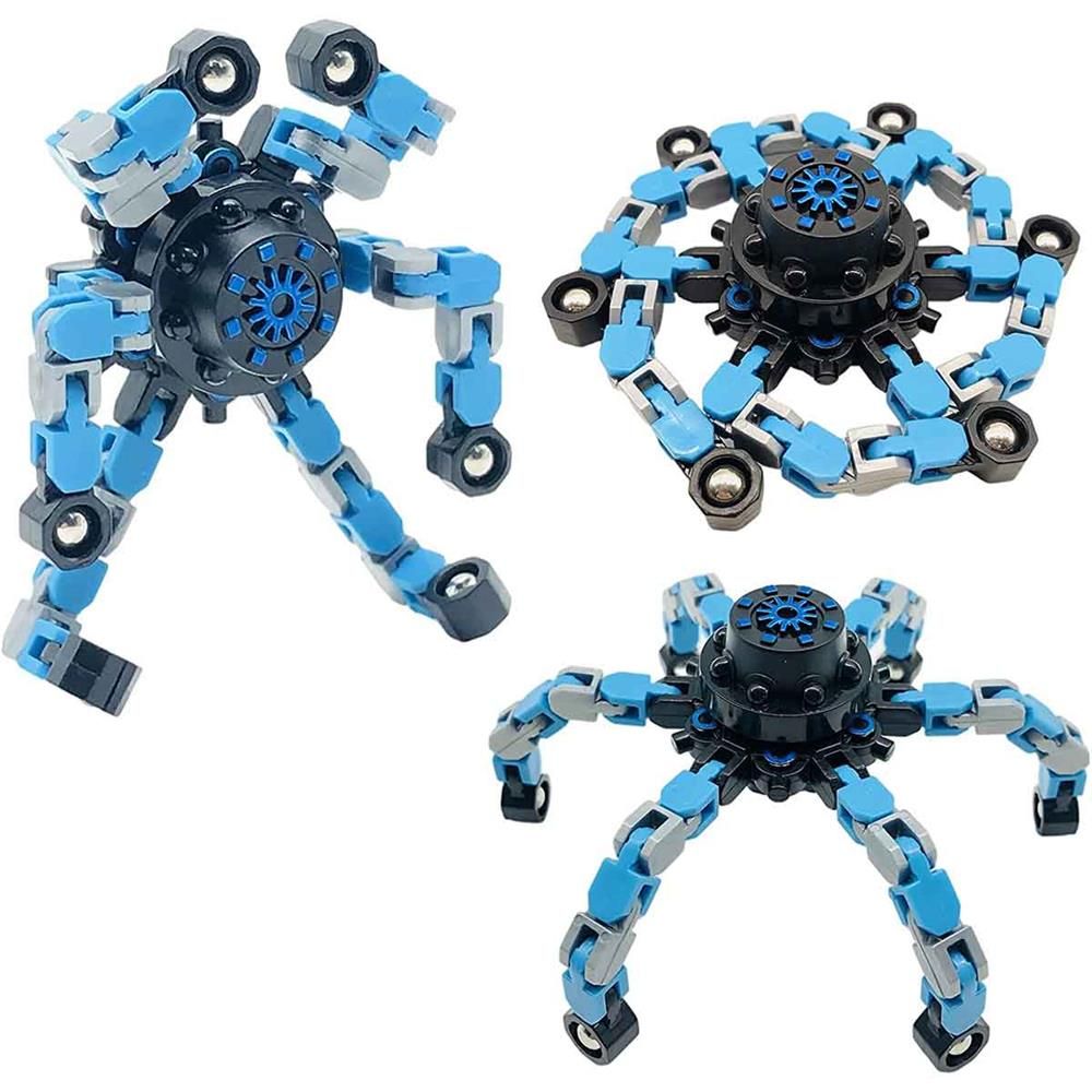  Fidget Spinners Dönüştürülebilir Zincir Robot Oyuncak 1 ADET
