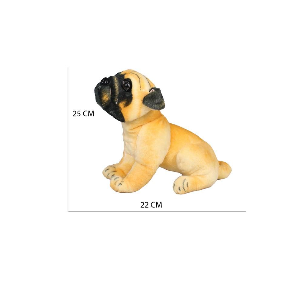  Havlayan Pug Köpek Peluş Oyuncak 25 cm