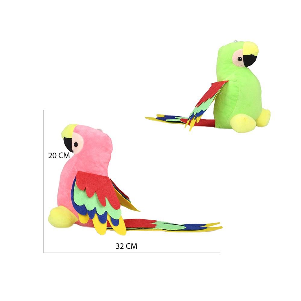  Papağan Peluş Oyuncak Vantuzlu 20 cm 1 Adet