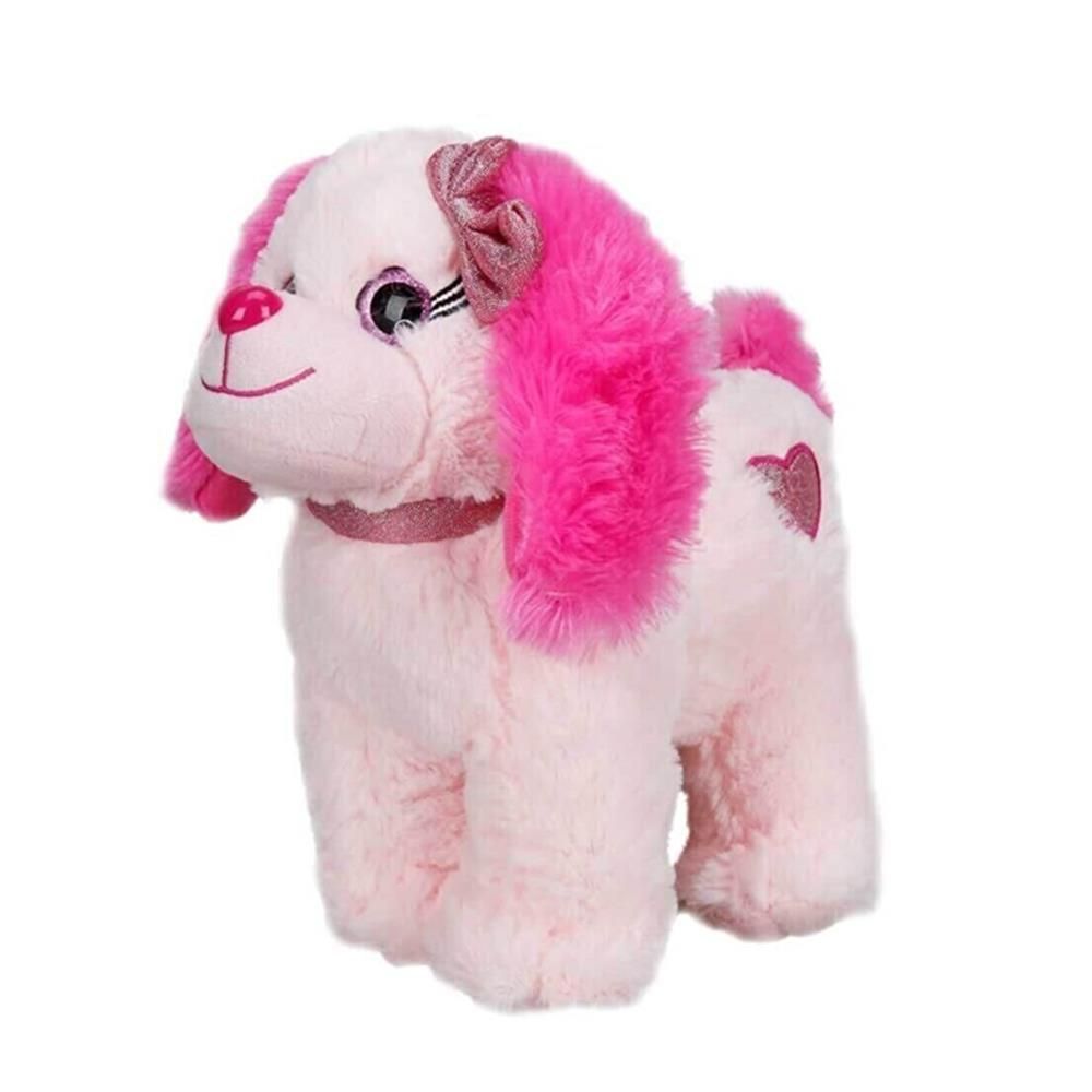  Peluş Oturan Renkli Köpek 25 cm 1 Adet