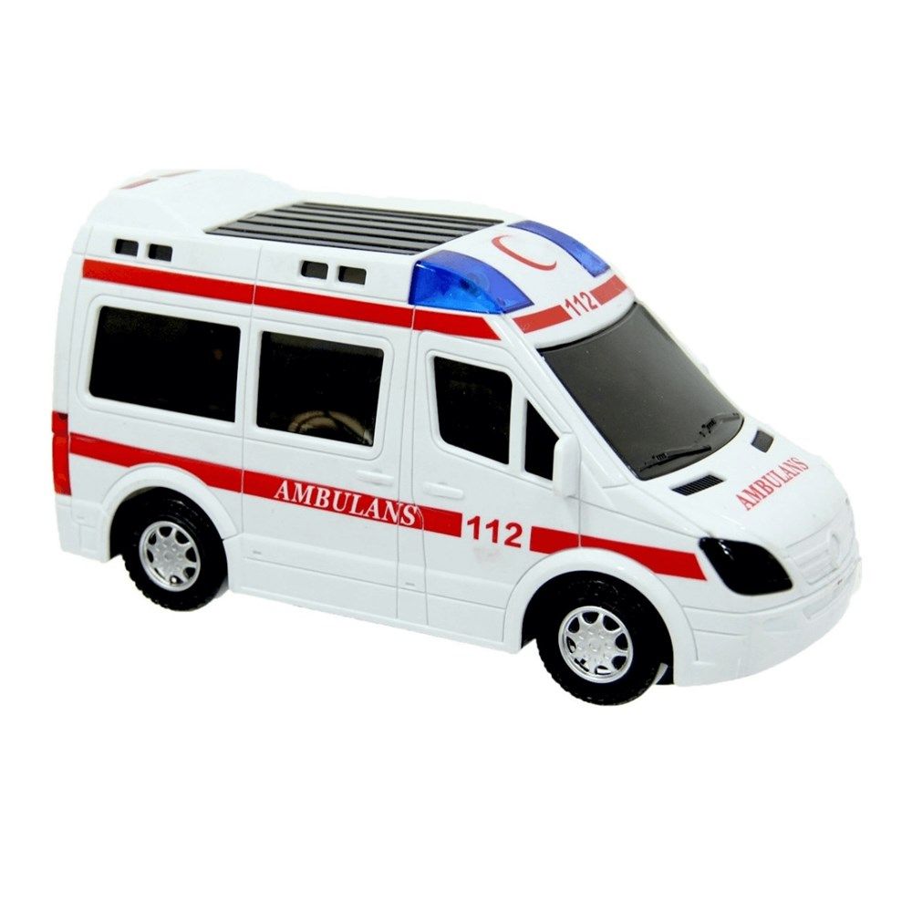 Pilli Sesli ışıklı  112 Ambulans Oyuncak