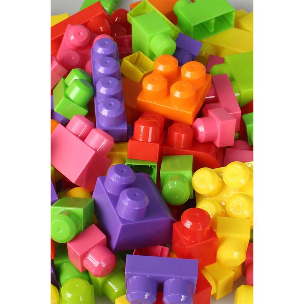  Play Blox Yapı Oyuncakları 56 Parça Çantalı Parlak Renkler Mega Blok Seti 2892